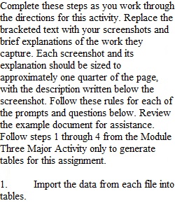 Module 4 Major Activity